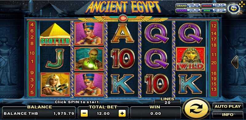 รีวิวเกม Ancient Egypt slot