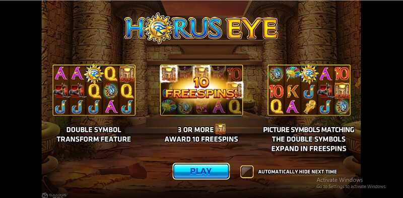 รีวิวเกม Horus eye slot
