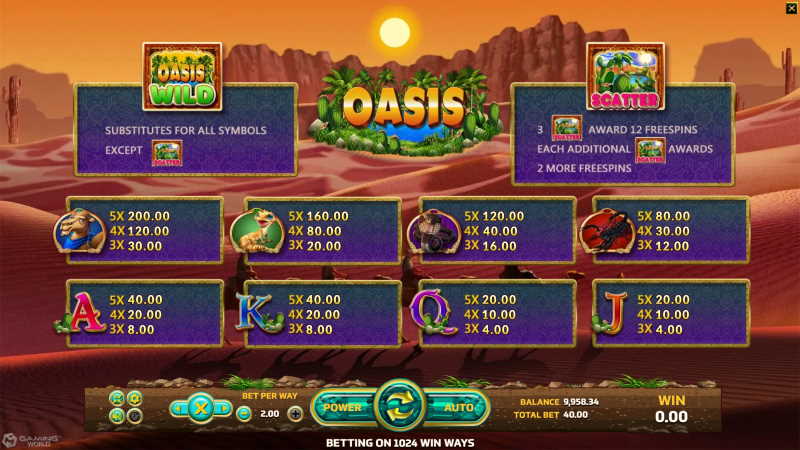 oasis slot-joker gaming